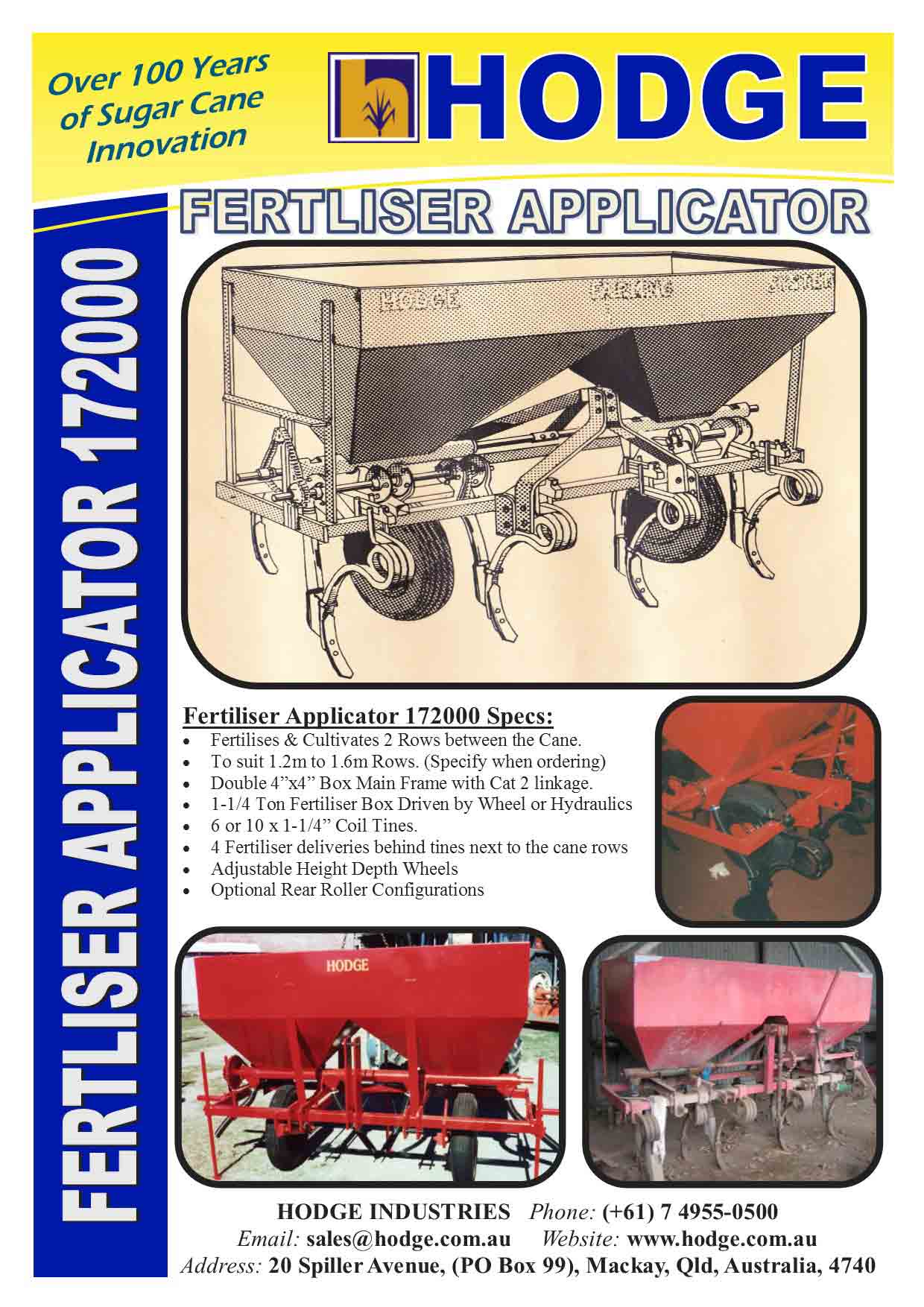 CoilTyneFertiliserApplicator-172000--Brochure — Hodge Industries in Mackay Harbour, QLD