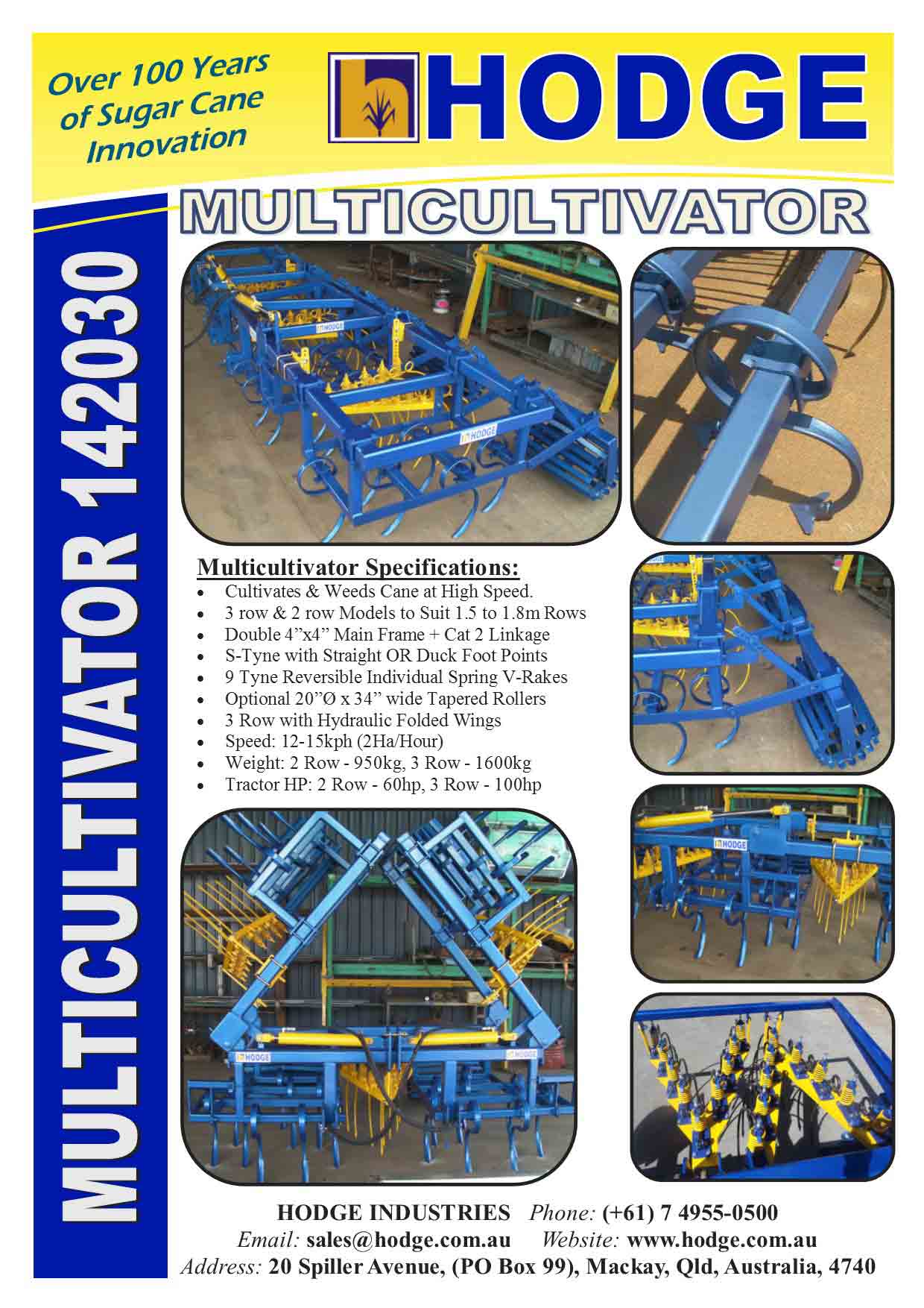 Multicultivator-142030--Brochure — Hodge Industries in Mackay Harbour, QLD