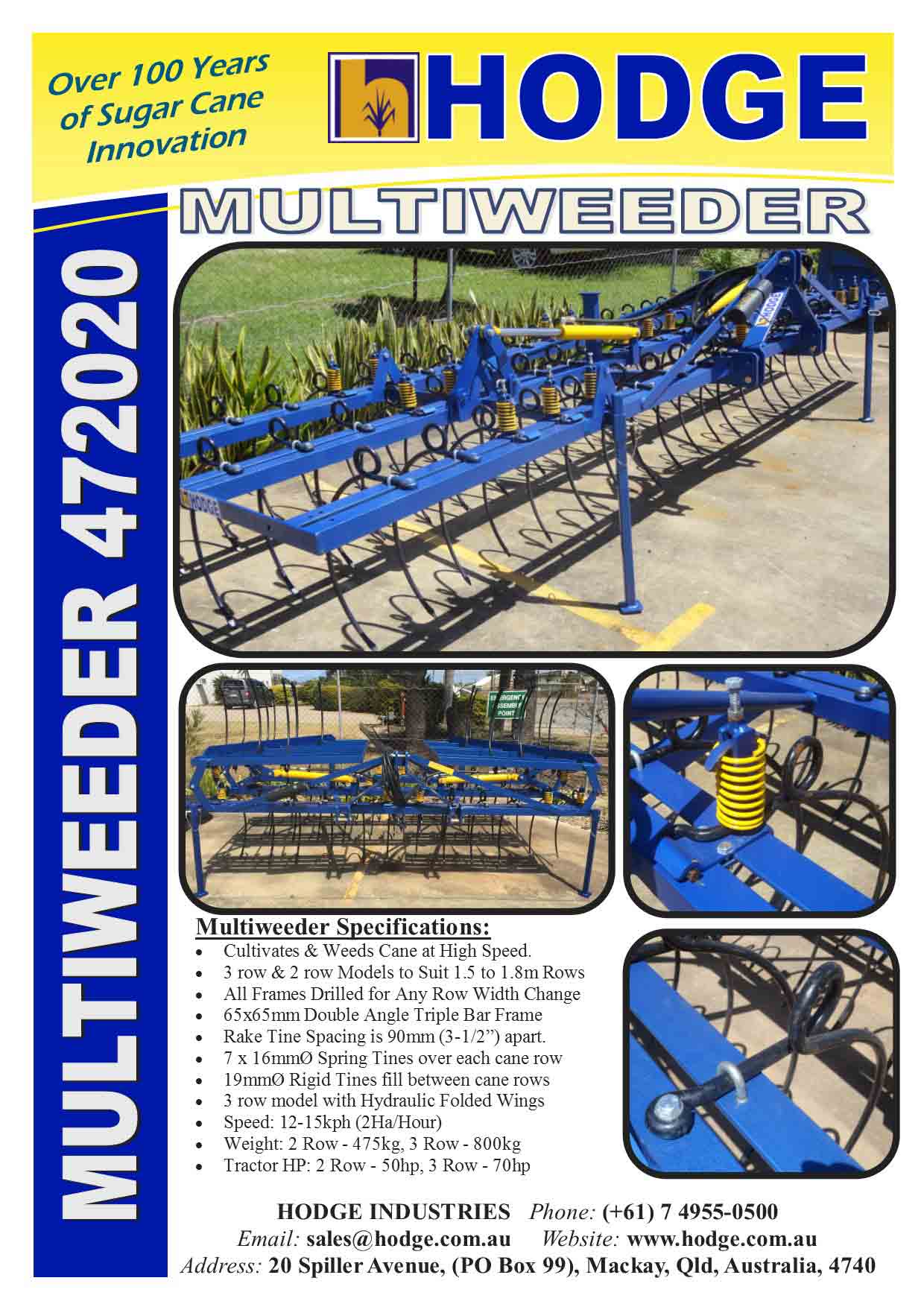 Multiweeder-472020--Brochure — Hodge Industries in Mackay Harbour, QLD